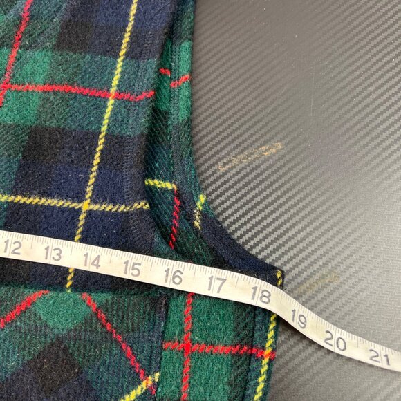 Vintage Karen Kane women’s Plaid Wool-Blend Vest Sz Medium Y2K Old Money Preppy - Picture 7 of 9